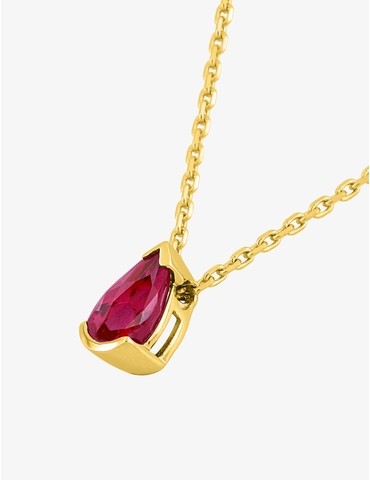 Collier or jaune 750 ‰ et...