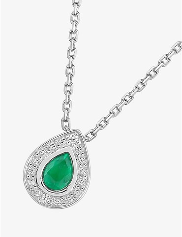 Collier or blanc 750 ‰,...
