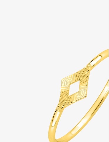 Bague or jaune 750 ‰ motif...