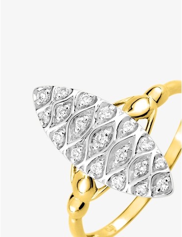 Bague marquise en or jaune...