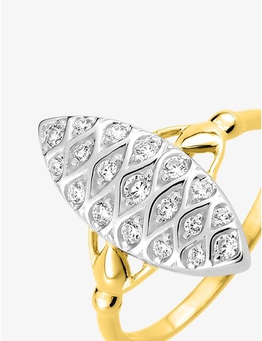 Bague or jaune 375 ‰,...