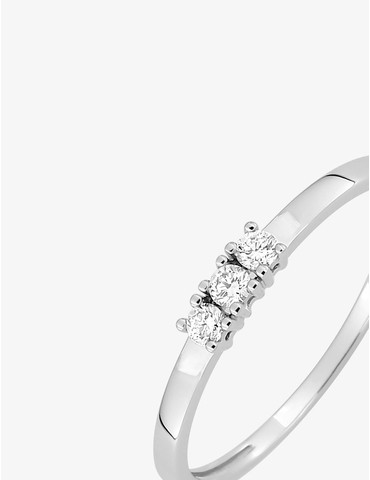 Bague or blanc 375 ‰ et...