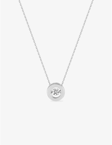 Collier or 750 ‰ blanc avec...