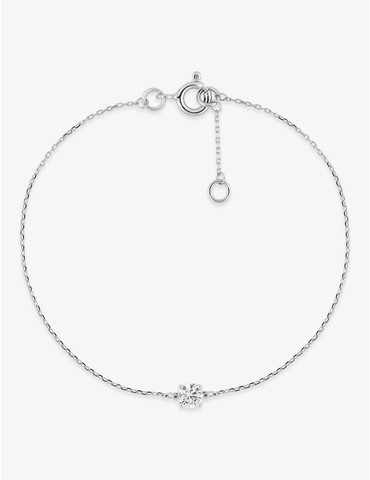 Bracelet or 750 ‰ blanc...