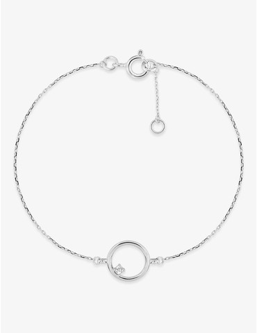 Bracelet or 750 ‰ blanc...