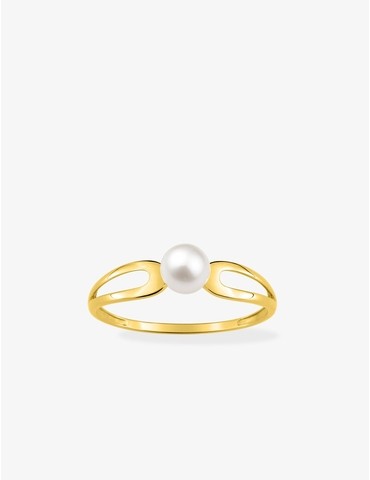 Bague or 750 ‰ jaune avec...