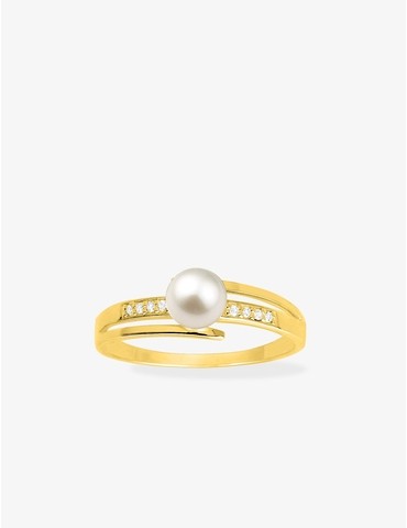 Bague or 750 ‰ jaune avec...
