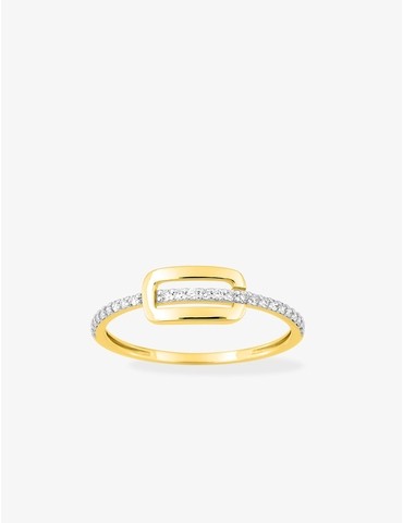 Bague or 750 ‰ jaune et...