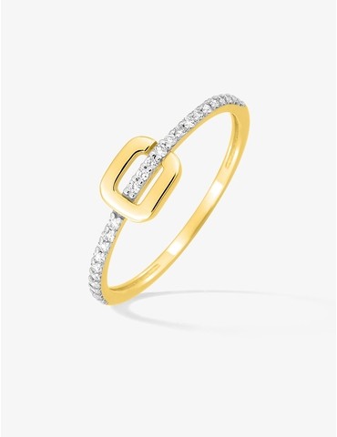 Bague or 750 ‰ jaune et...
