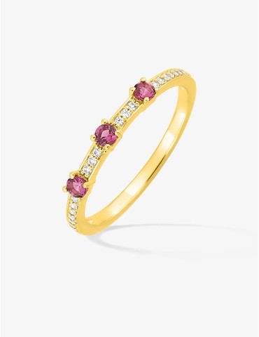Bague or 750 ‰ jaune avec...