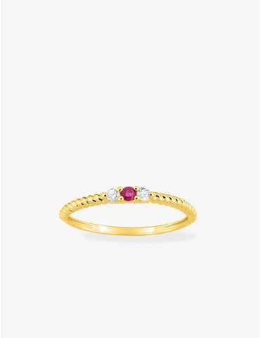 Bague or 750 ‰ jaune anneau...