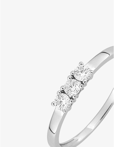 Bague or 750 ‰ blanc...