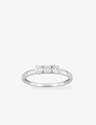 Bague or 750 ‰ blanc...