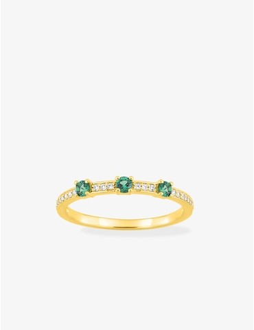 Bague or 750 ‰ jaune avec...