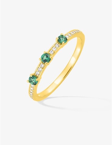 Bague or 750 ‰ jaune avec...
