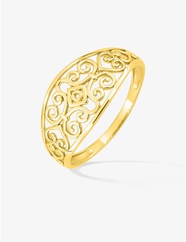 Bague or 750 ‰ avec motif...