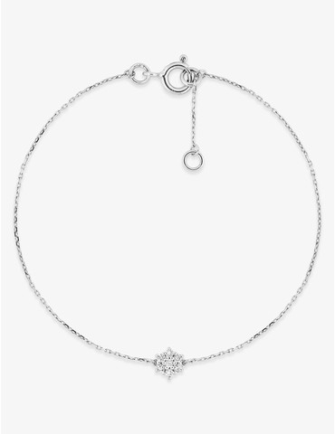 Bracelet or 375 ‰ blanc...