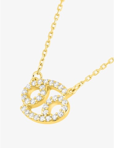 Collier zodiaque Cancer or...