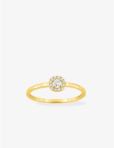 Bague or jaune 375 ‰ et...