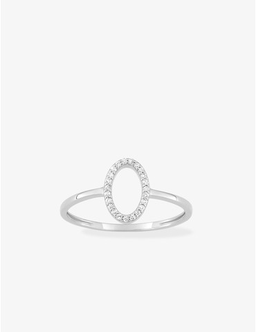 Bague or blanc 375 ‰ et...