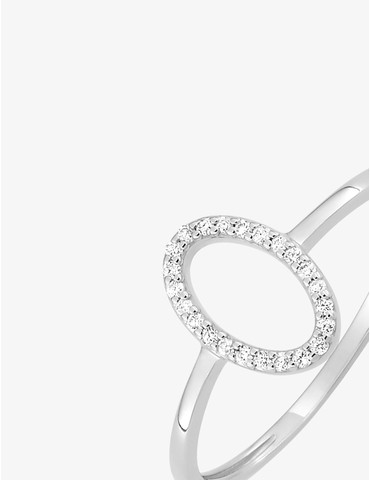 Bague or blanc 375 ‰ et...