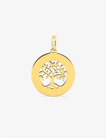 Pendentif jeton or jaune...