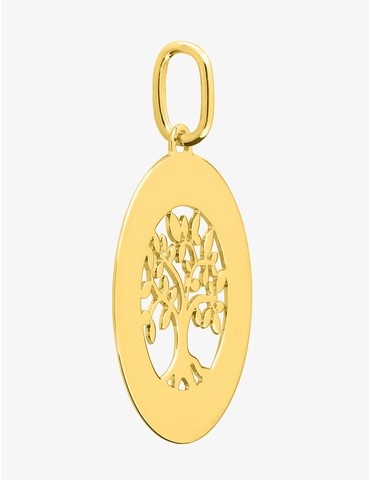 Pendentif jeton or jaune...