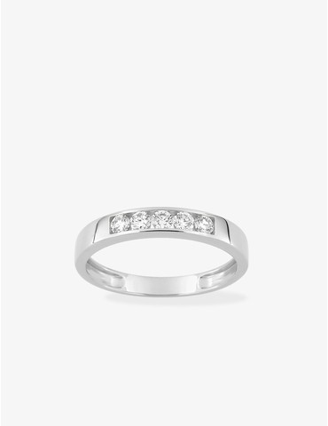 Bague 5 diamant synthétique...