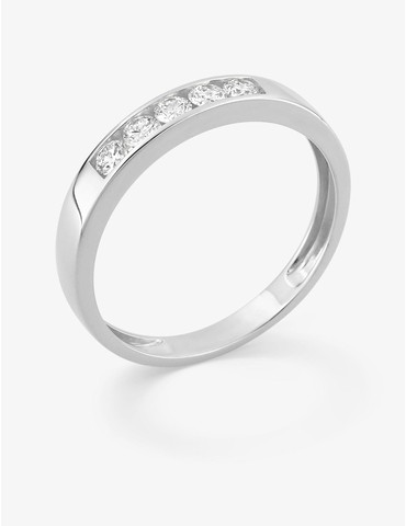 Bague 5 diamant synthétique...