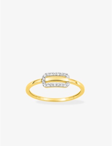 Bague en or jaune 750 ‰,...