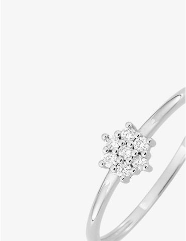 Bague en or blanc 750 ‰...
