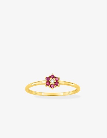 Bague en or jaune 750 ‰,...