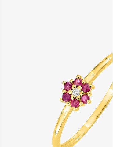 Bague en or jaune 750 ‰,...