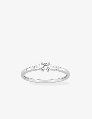 Bague en or blanc 750 ‰...