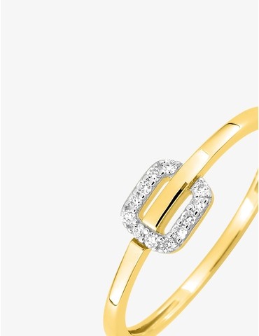 Bague en or jaune 750 ‰...