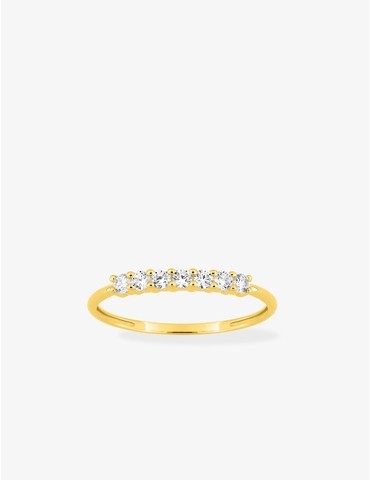 Bague en or jaune 375 ‰ et...