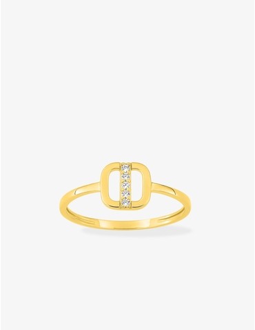 Bague en or jaune 375 ‰,...
