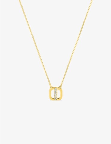 Collier en or jaune 375 ‰,...