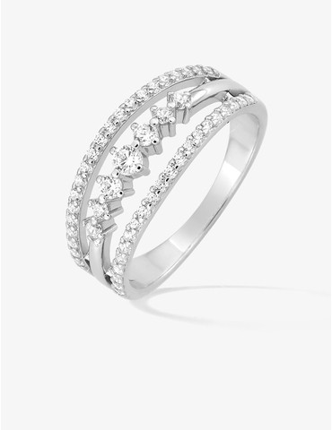 Bague triple anneau en...