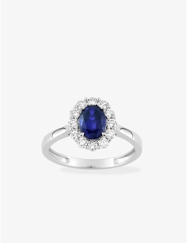 Bague saphir synthétique...