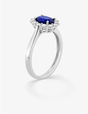 Bague saphir synthétique...