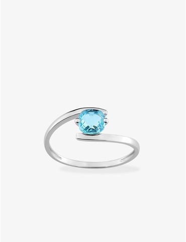 Bague en or blanc 750 ‰...