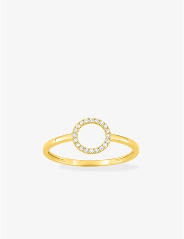 Bague en or jaune 750‰...