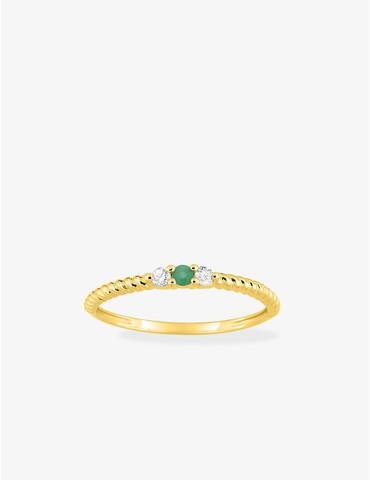 Bague en or jaune 750‰...