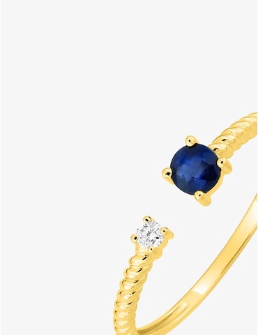 Bague en or jaune 750‰...
