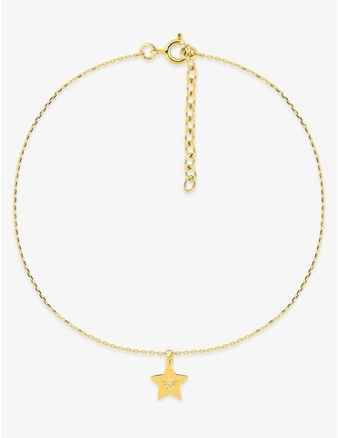 Chaine de cheville en or...