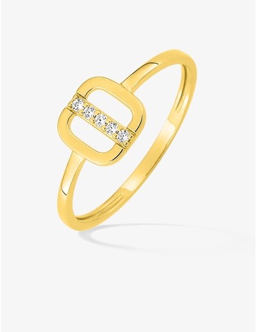 Bague en or jaune 750‰...