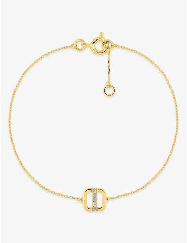 Bracelet en or jaune 750‰...