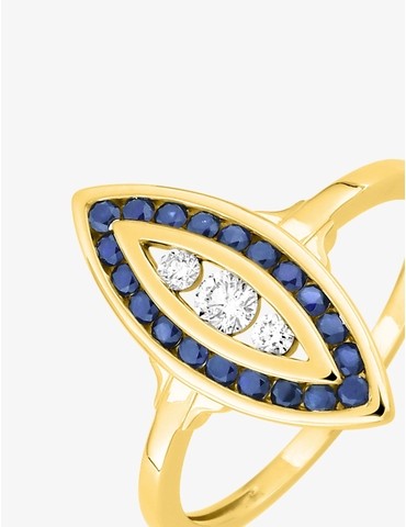 Bague en or jaune 750‰...