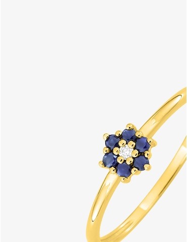 Bague en or jaune 375‰...